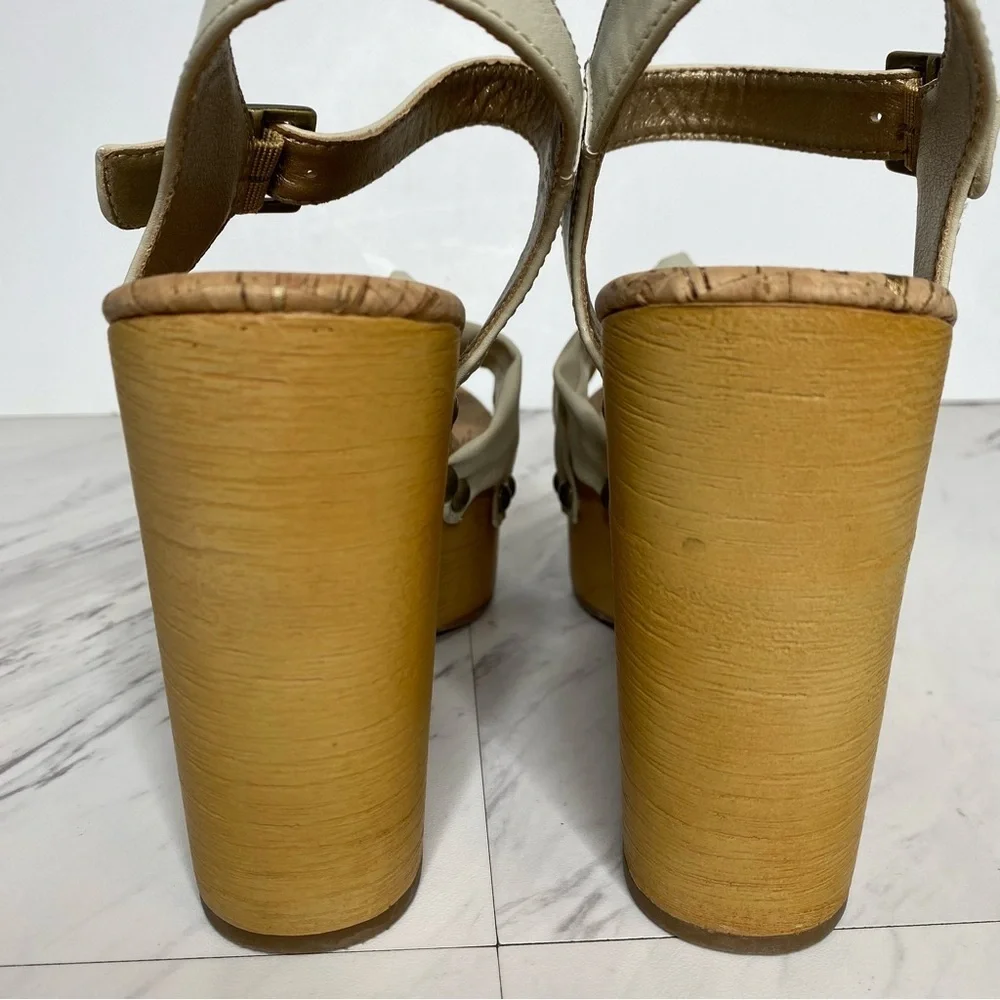 Kork Ease Dawson Platform Wedge Faux Leather Sandal 7M